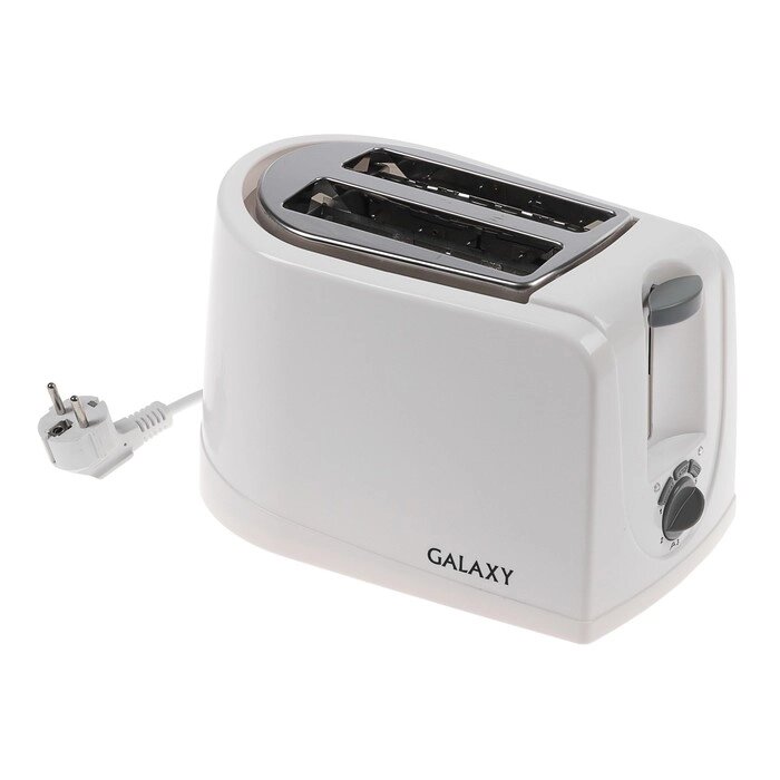 Тостер Galaxy GL 2906, 850 Вт, 5 режимов прожарки, 2 тоста, белый от компании Интернет - магазин Flap - фото 1