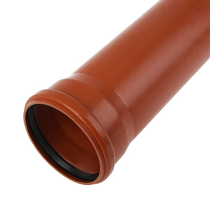 Труба канализационная FLEXTRON, наружная, d=160 мм, толщина 3.2 мм, 2000 мм от компании Интернет - магазин Flap - фото 1