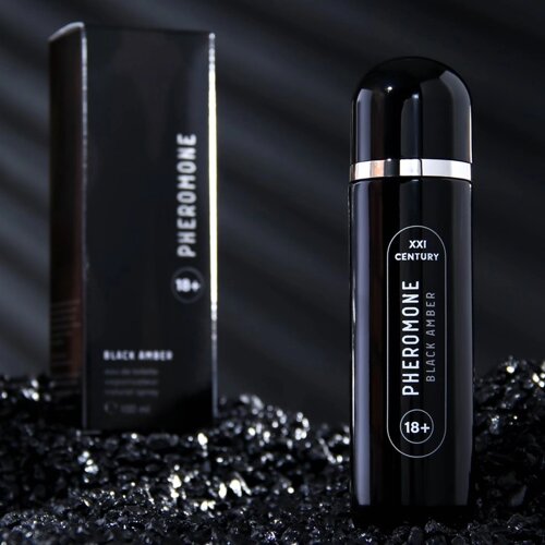 Туалетная вода мужская с феромонами PHEROMONE BLACK AMBER, 100 мл