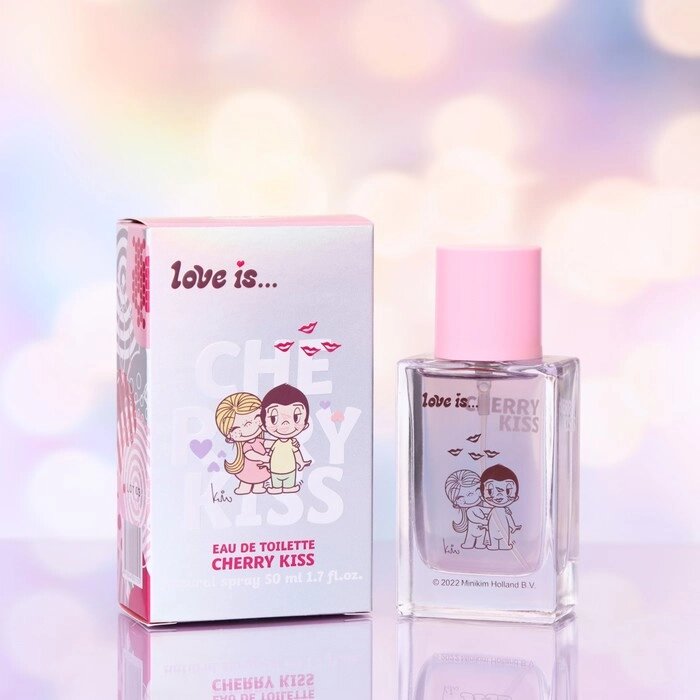 Туалетная вода с феромонами Love is cherry kiss, 50 мл от компании Интернет - магазин Flap - фото 1