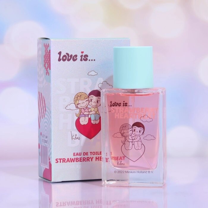 Туалетная вода с феромонами Love is strawberry heartbeat, 50 мл от компании Интернет - магазин Flap - фото 1