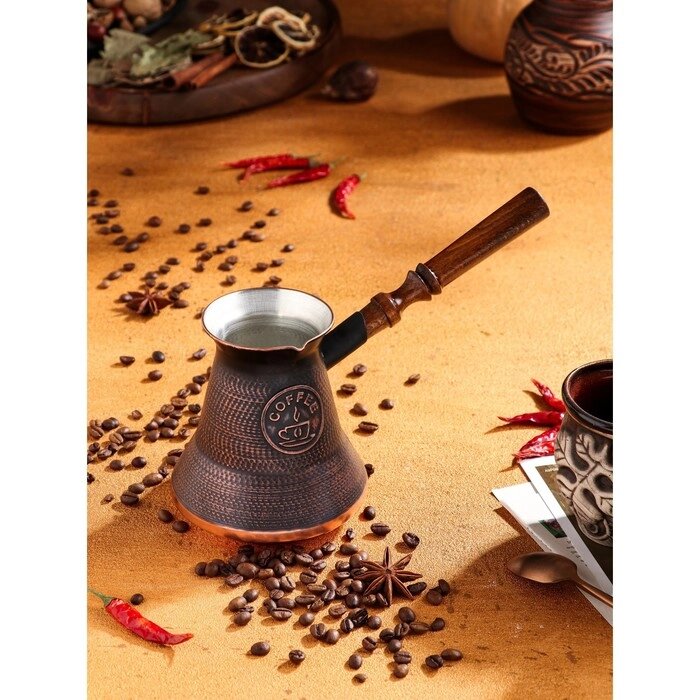 Турка для кофе "Армянская джезва", медная, 640 мл от компании Интернет - магазин Flap - фото 1