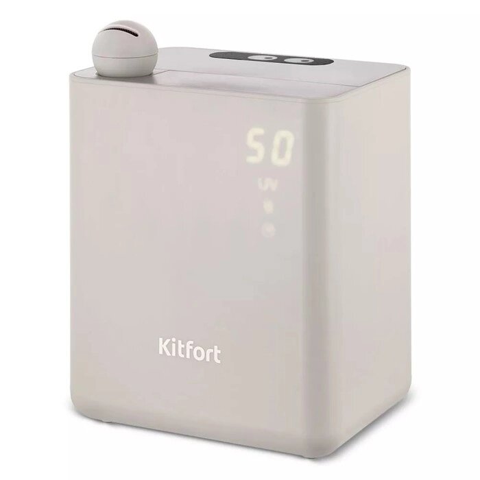 Увлажнитель воздуха Kitfort КТ-2890, ультразвуковой, 95 Вт, 3 л, 30 м2, бежевый от компании Интернет - магазин Flap - фото 1