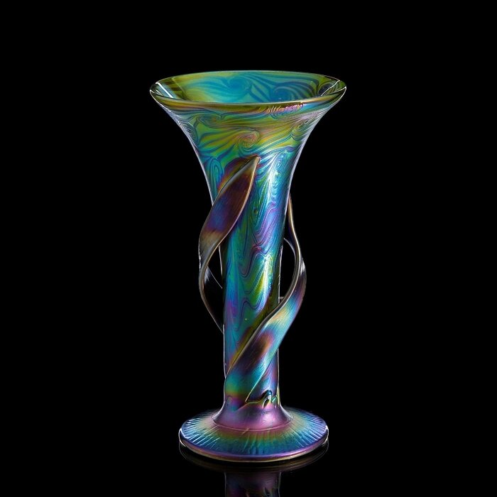 Ваза интерьерная "Open Iris Glass", 35 см от компании Интернет - магазин Flap - фото 1