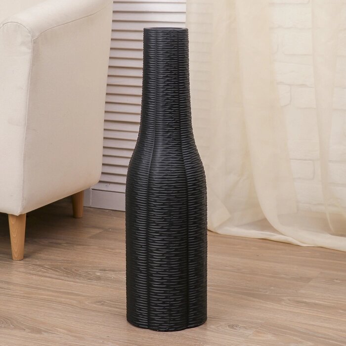 Ваза керамика напольная "Бутыль" крапинка, 60 см, микс от компании Интернет - магазин Flap - фото 1