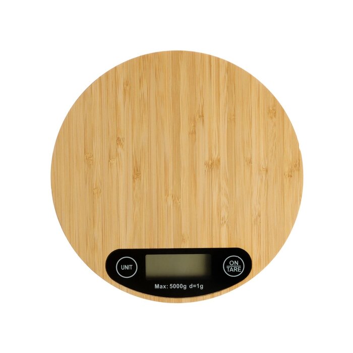 Весы кухонные Luazon LVE-029 "Бамбук", электронные, до 5 кг от компании Интернет - магазин Flap - фото 1