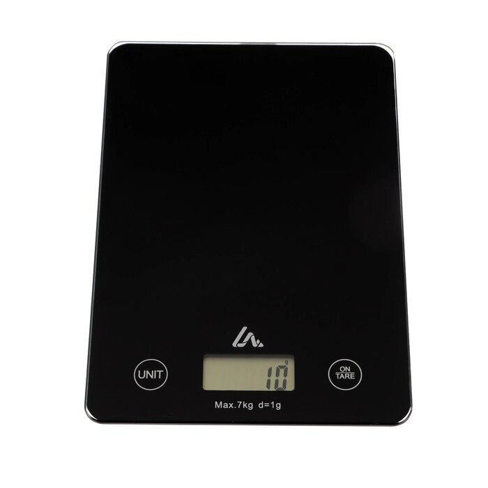 Весы кухонные Luazon LVK-702, электронные, до 7 кг, чёрные от компании Интернет - магазин Flap - фото 1
