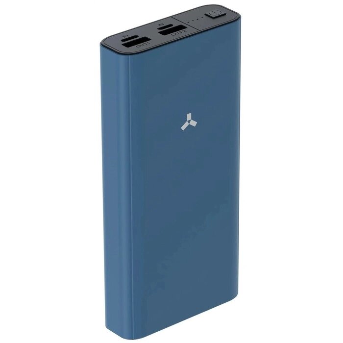 Внешний аккумулятор Accesstyle Arnica 20M, 20000 мАч, 2 USB, 2.1 А, индикатор, синий от компании Интернет - магазин Flap - фото 1