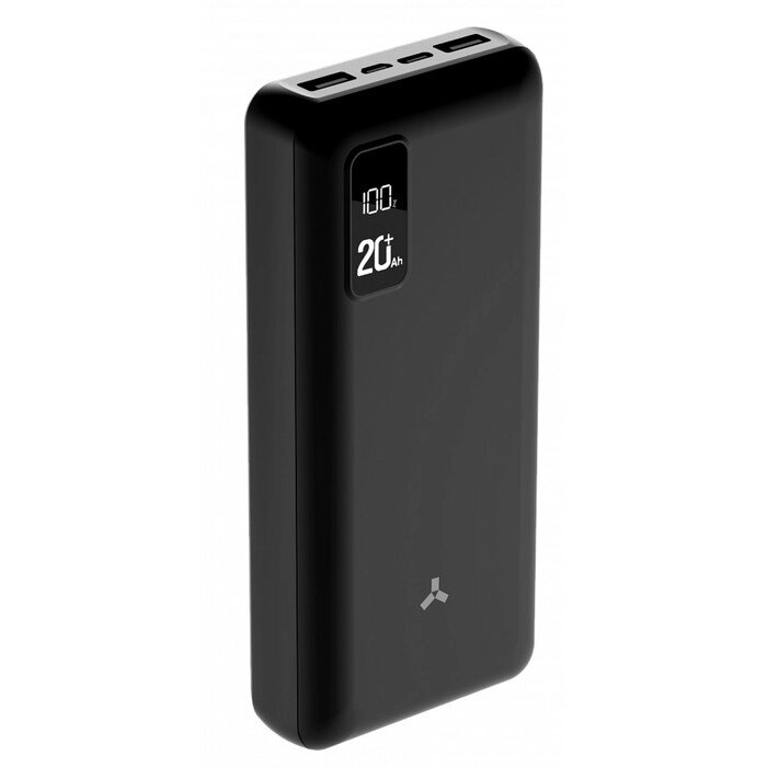 Внешний аккумулятор Accesstyle Winter 20PD, 20000 мАч, 2 USB, 2.1 А, дисплей, черный от компании Интернет - магазин Flap - фото 1
