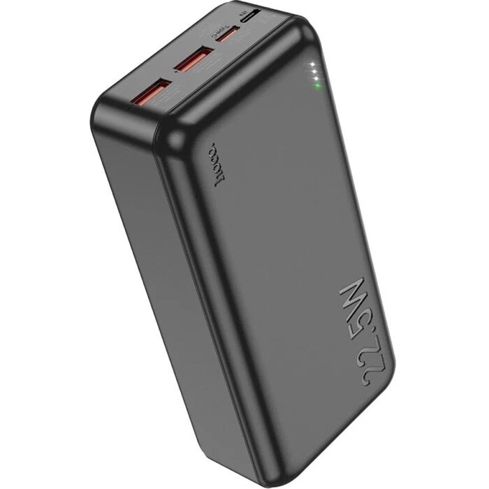Внешний аккумулятор Hoco J101B, 30000 мАч, USB/Type-C, 3 A, чёрный от компании Интернет - магазин Flap - фото 1