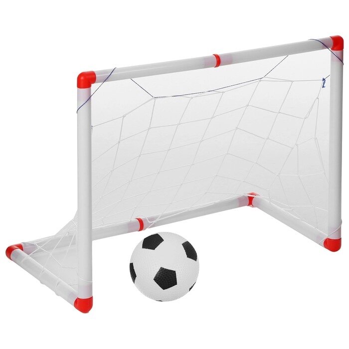 Ворота футбольные сборные, 50х45х30 см, с сеткой и мячом от компании Интернет - магазин Flap - фото 1
