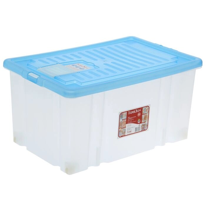 Ящик для хранения с крышкой Darel-box, 56 л, 604031 см, цвет МИКС от компании Интернет - магазин Flap - фото 1