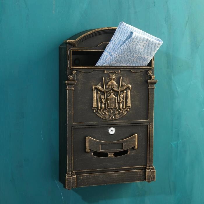 Ящик почтовый №4010В, Старая бронза от компании Интернет - магазин Flap - фото 1