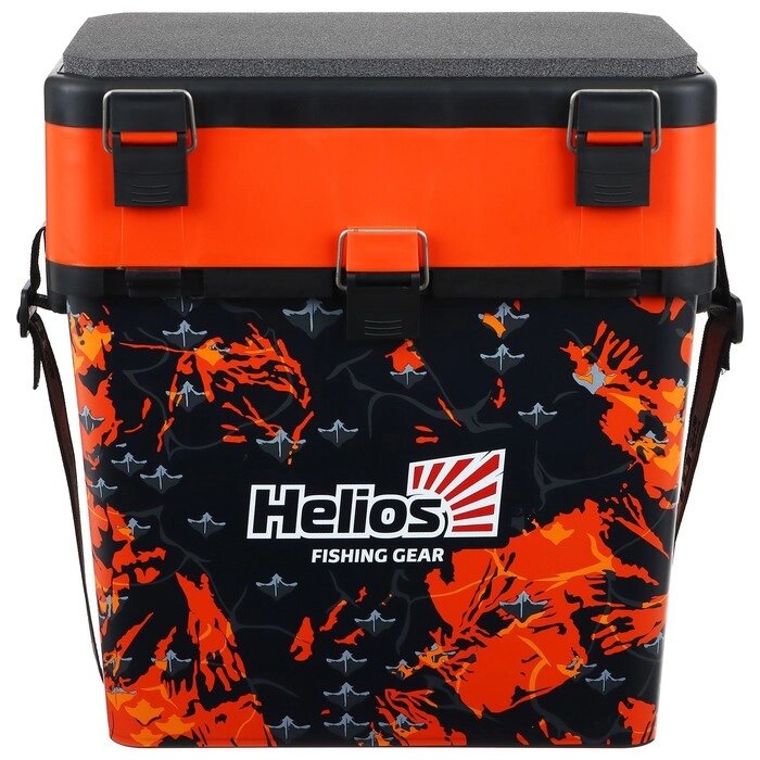 Ящик рыболовный зимний Helios SHARK, цвет оранжевый (HS-IB-19-SHO) от компании Интернет - магазин Flap - фото 1