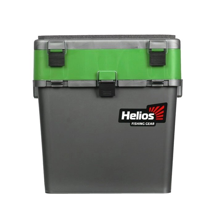 Ящик зимний HELIOS двухсекционный, цвет серо-салатовый от компании Интернет - магазин Flap - фото 1