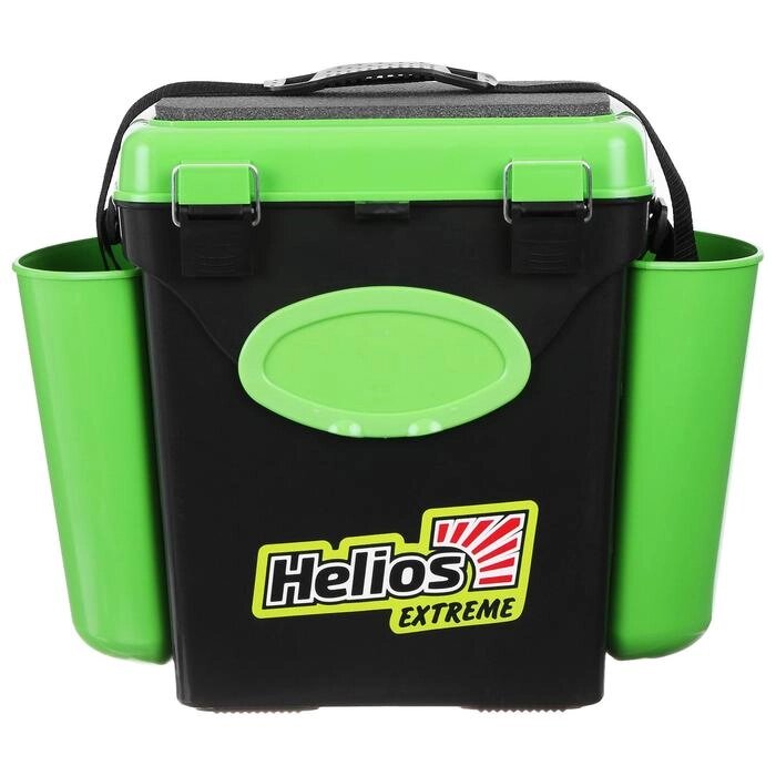 Ящик зимний Helios FishBox 10 л, односекционный, цвет зелёный от компании Интернет - магазин Flap - фото 1