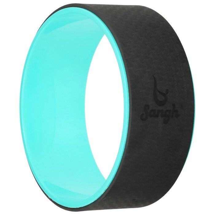 Йога-колесо Sangh «Лотос», 3313 см, цвет мятный/чёрный от компании Интернет - магазин Flap - фото 1