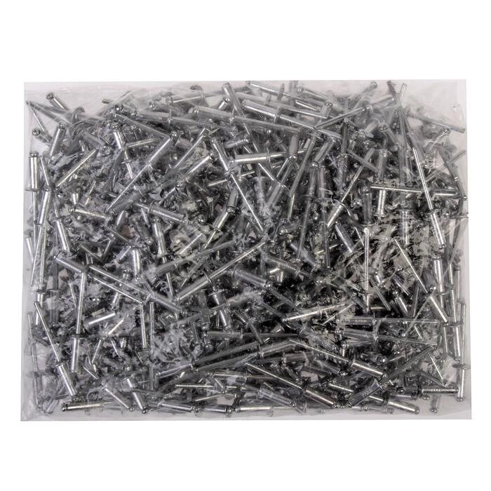 Заклёпки ТУНДРА krep, вытяжные, алюминий-сталь, 4х12 мм, неокрашенные, 500 шт от компании Интернет - магазин Flap - фото 1