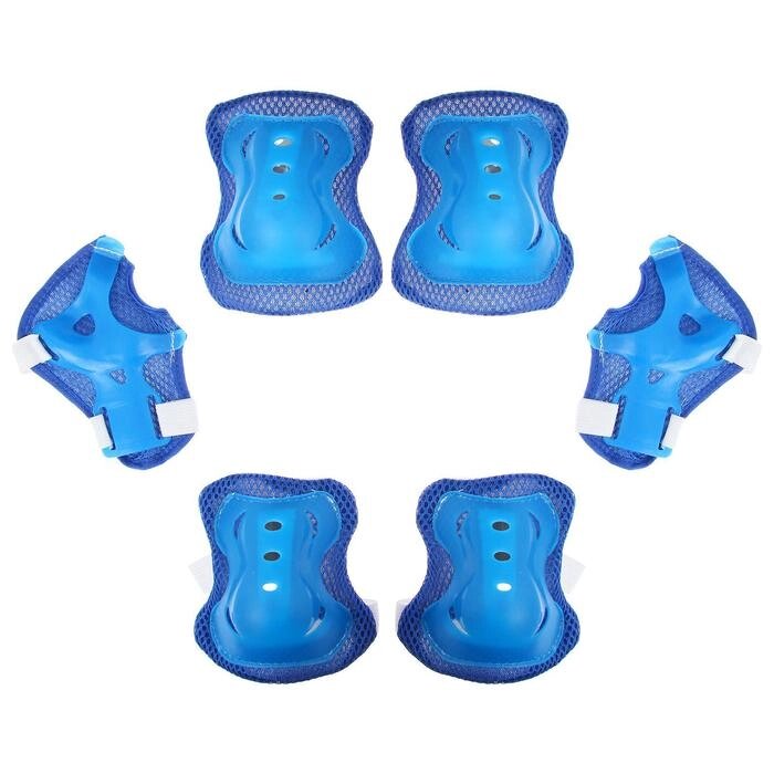 Защита роликовая ONLYTOP OT-2020, р. L, цвет синий от компании Интернет - магазин Flap - фото 1