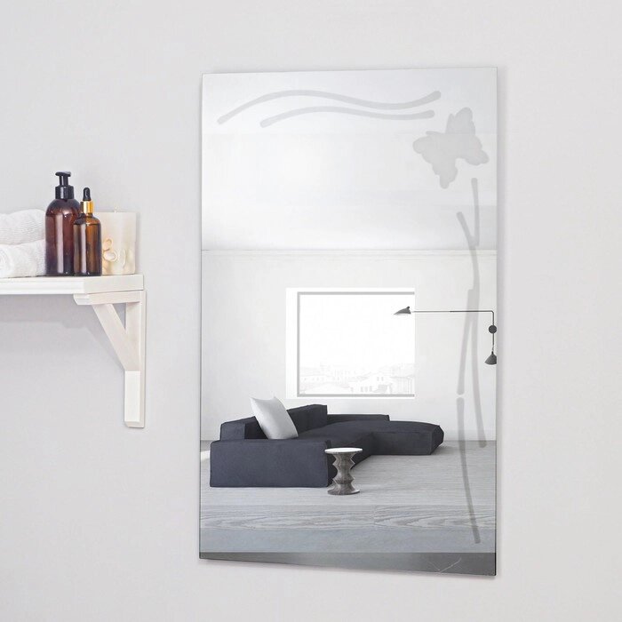 Зеркало «Бабочка», с пескоструйной графикой, настенное, 5180 см от компании Интернет - магазин Flap - фото 1