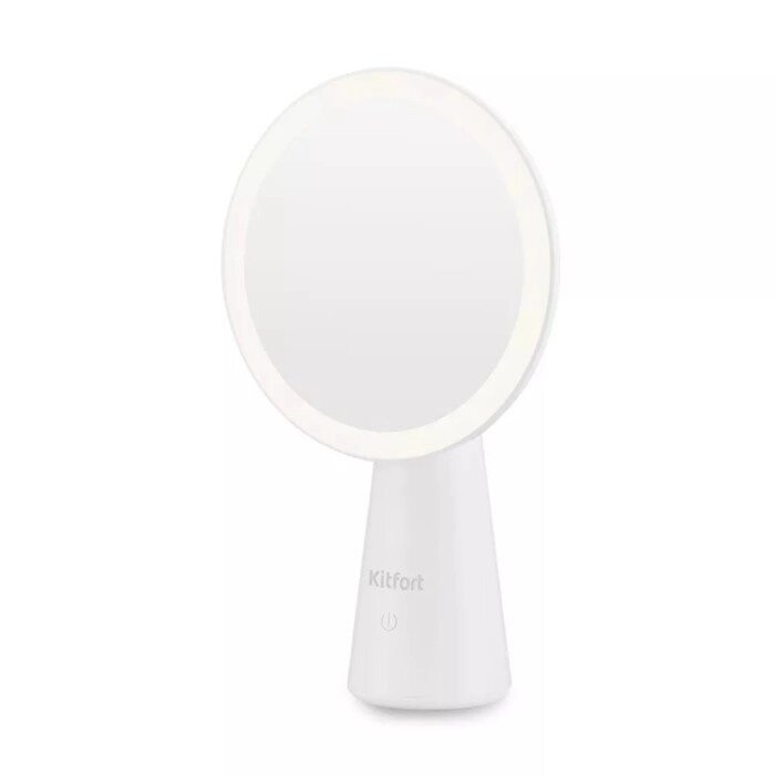 Зеркало Kitfort КТ-3136, подсветка, 17х8х29 см, АКБ, белый от компании Интернет - магазин Flap - фото 1