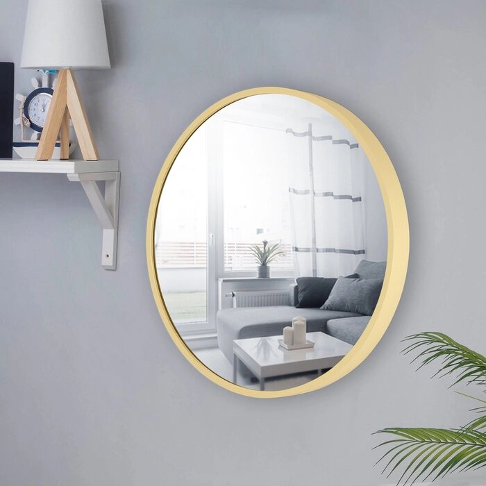 Зеркало "Матовое золото", настенное, 40  4 см от компании Интернет - магазин Flap - фото 1