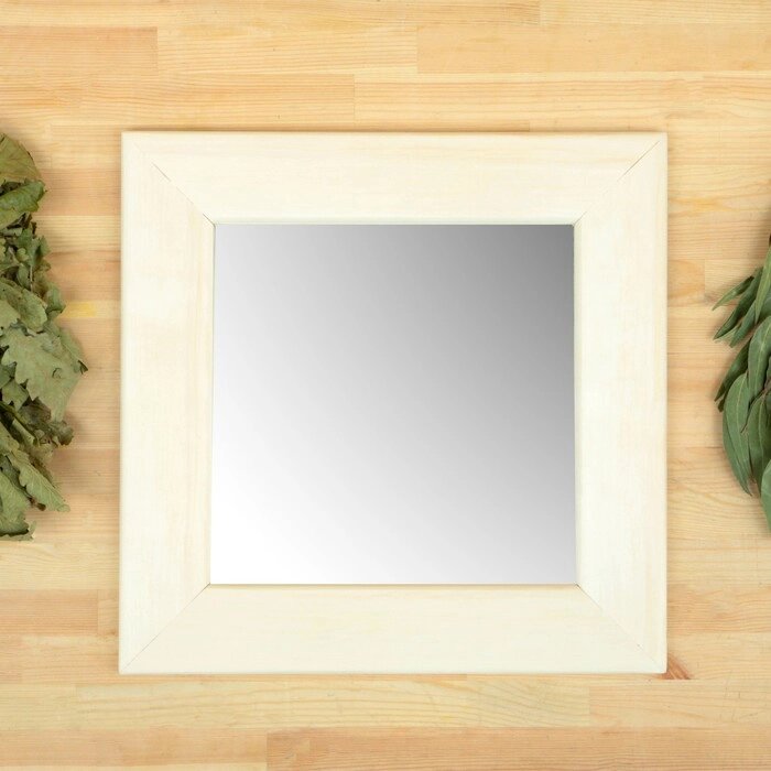 Зеркало"Май" 42х42 см, "Добропаровъ" отражающая поверхность 28х28 см от компании Интернет - магазин Flap - фото 1