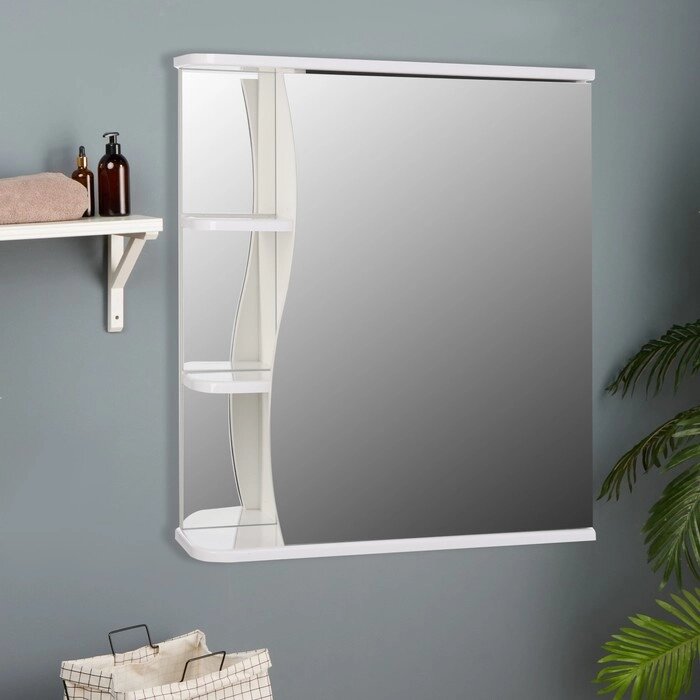 Зеркало-шкаф для ванной комнаты "Тура 6001", 60 х 15,4 х 70 см от компании Интернет - магазин Flap - фото 1