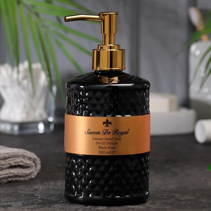 Жидкое парфюмированное мыло для рук "Savon De Royal" черная жемчужина , 500 мл от компании Интернет - магазин Flap - фото 1