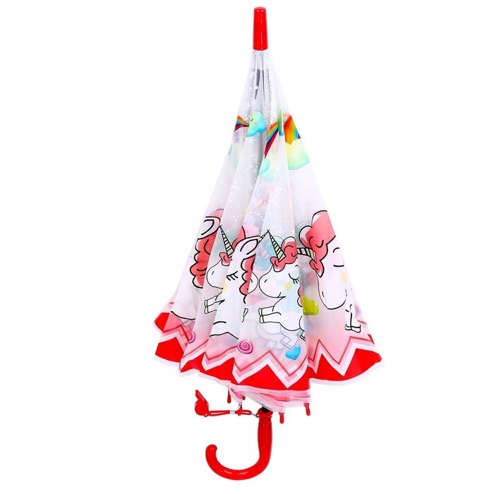 Зонт детский «Единороги», со свистком от компании Интернет - магазин Flap - фото 1