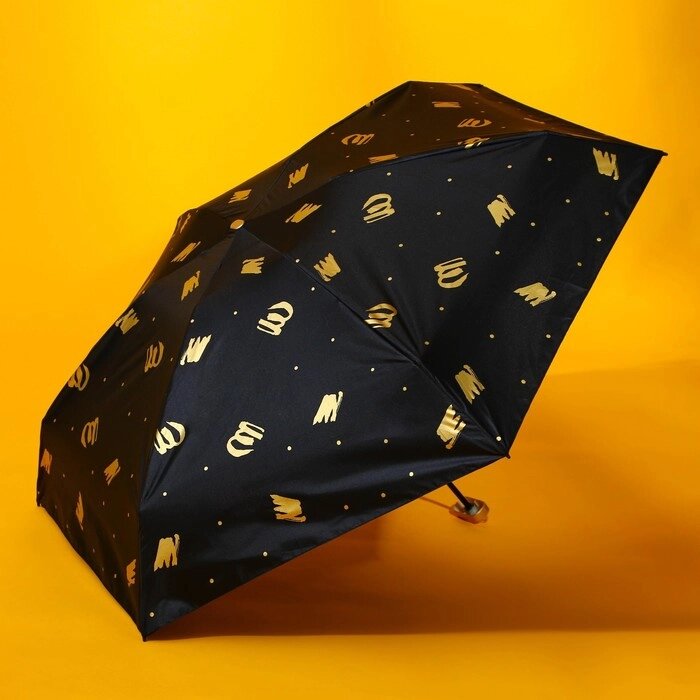 Зонт механический, 6 спиц, цвет чёрный. от компании Интернет - магазин Flap - фото 1