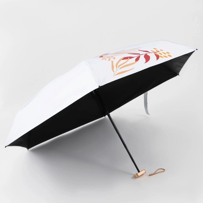 Зонт «Осеннее настроение», 6 спиц, складывается в размер телефона. от компании Интернет - магазин Flap - фото 1