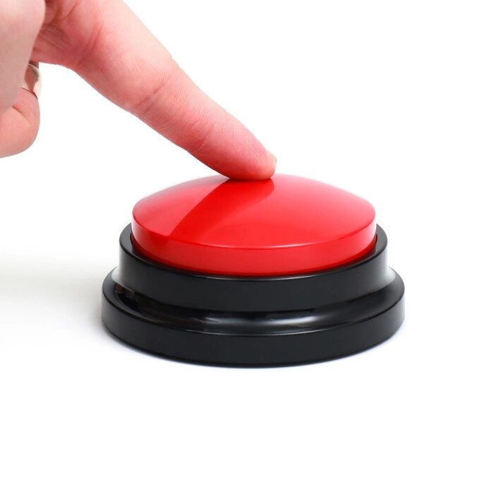 Звуковая кнопка - кликер для дрессировки животных, 9 х 9 х 5, см. красная от компании Интернет - магазин Flap - фото 1