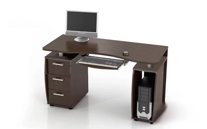 Компьютерные столы 02 ЛДСП от компании ExpertMK - производство корпусной мебели - фото 1