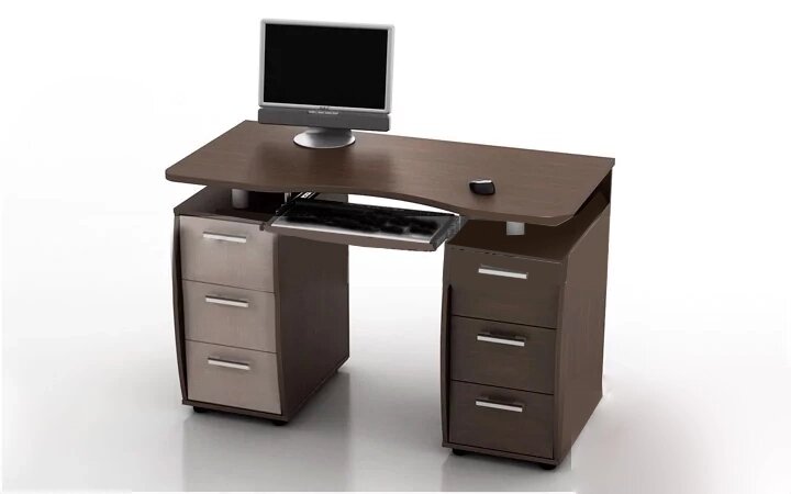 Компьютерные столы 03 ЛДСП от компании ExpertMK - производство корпусной мебели - фото 1