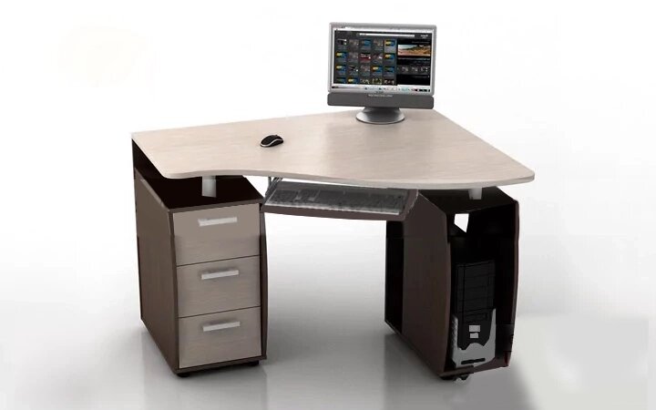 Компьютерные столы05 ЛДСП от компании ExpertMK - производство корпусной мебели - фото 1