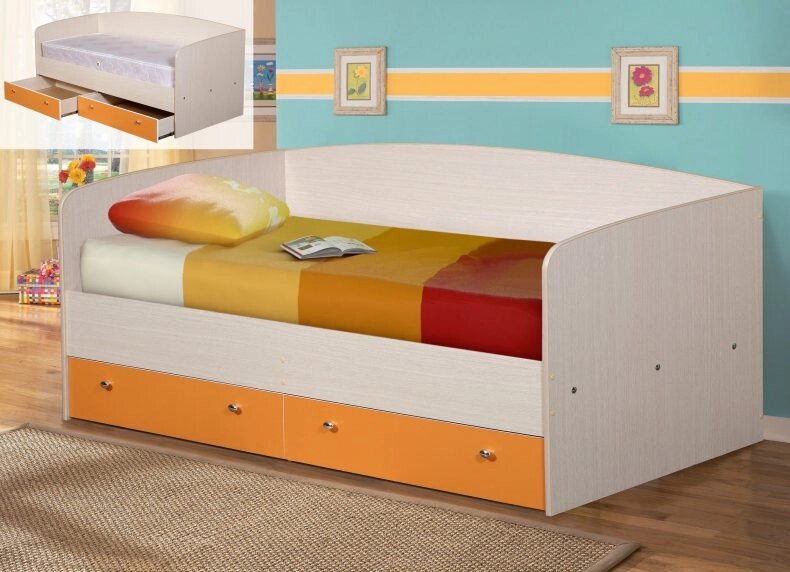 Кровать с ящиками Детская ##от компании## ExpertMK - производство корпусной мебели - ##фото## 1