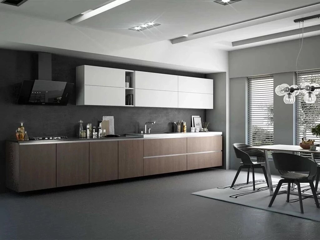 Кухня Хай-Тек 009 от компании ExpertMK - производство корпусной мебели - фото 1