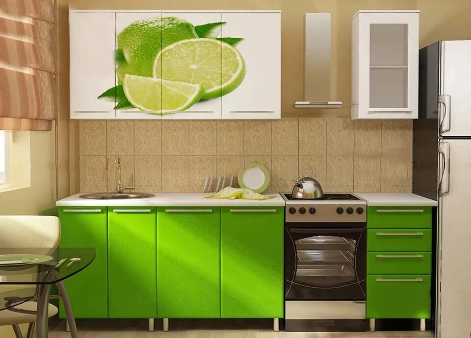 Кухонный гарнитур Ф-81 ##от компании## ExpertMK - производство корпусной мебели - ##фото## 1
