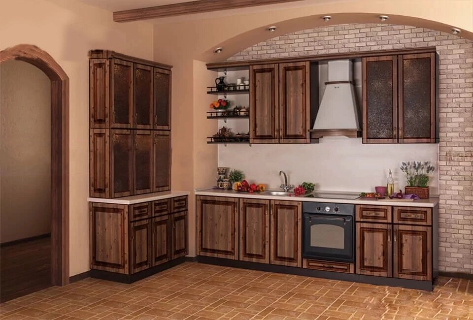 Кухонный гарнитур Патина 004 от компании ExpertMK - производство корпусной мебели - фото 1