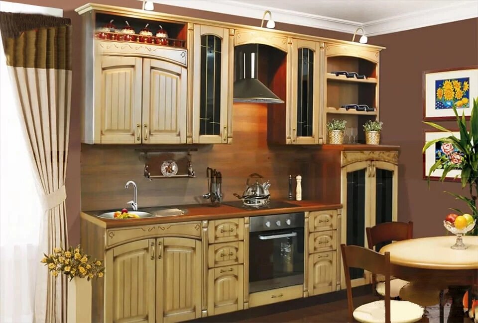 Кухонный гарнитур Патина 013 от компании ExpertMK - производство корпусной мебели - фото 1