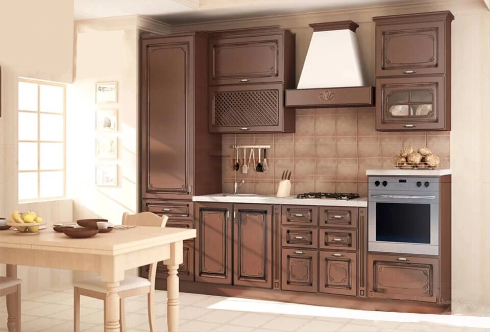 Кухонный гарнитур Патина 022 ##от компании## ExpertMK - производство корпусной мебели - ##фото## 1