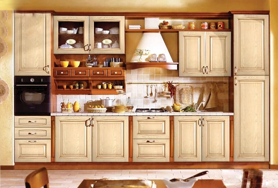 Кухонный гарнитур Патина 029 от компании ExpertMK - производство корпусной мебели - фото 1