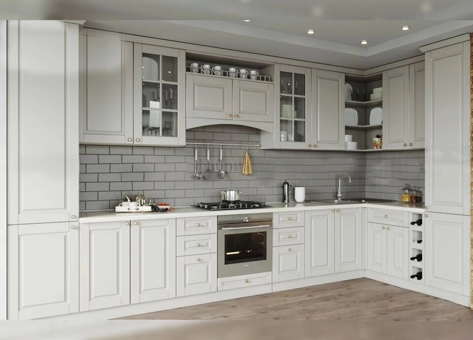 Кухонный гарнитур Версаль эмаль от компании ExpertMK - производство корпусной мебели - фото 1