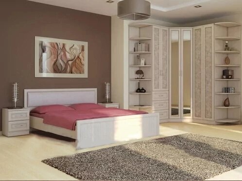 Спальня гелла от компании ExpertMK - производство корпусной мебели - фото 1