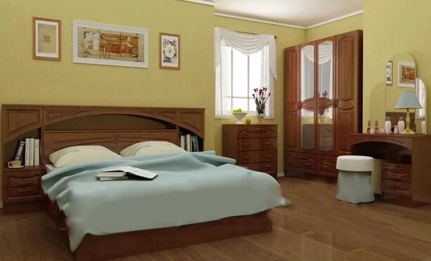 Спальня камелот-1 от компании ExpertMK - производство корпусной мебели - фото 1