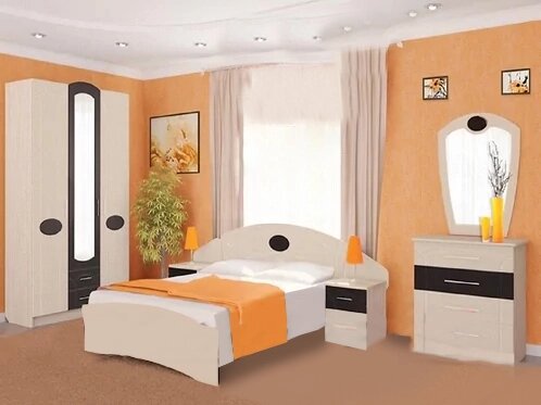 Спальня клео-1 от компании ExpertMK - производство корпусной мебели - фото 1