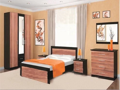 Спальня клео-3 от компании ExpertMK - производство корпусной мебели - фото 1