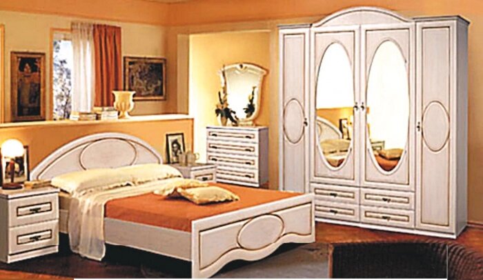 Спальня виктория-14 от компании ExpertMK - производство корпусной мебели - фото 1
