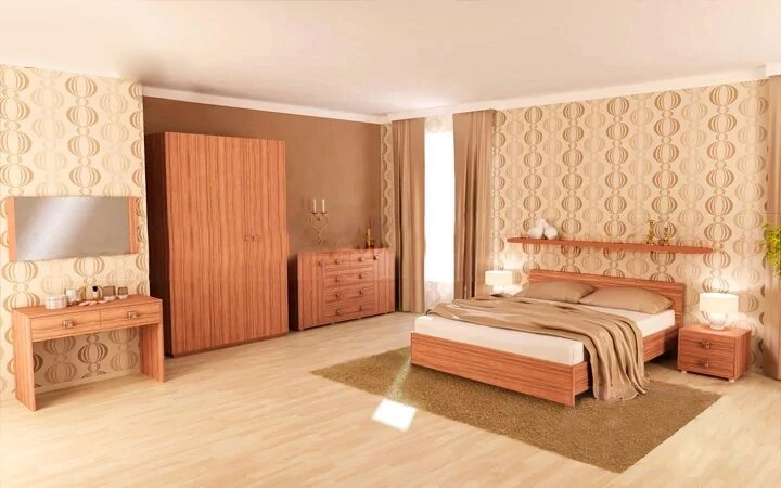 Спальный гарнитур 11 Мдф от компании ExpertMK - производство корпусной мебели - фото 1